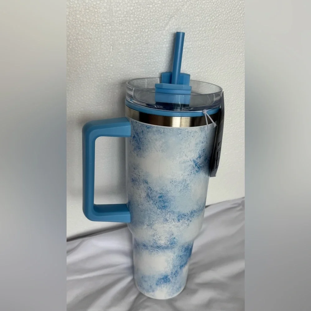 Blue Travel cup  with Bear Design